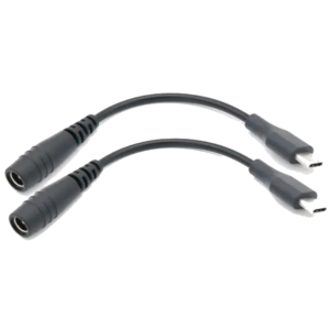 Female Barrel Jack 5.5x2.1mm to USB-C cable (2 pieces)